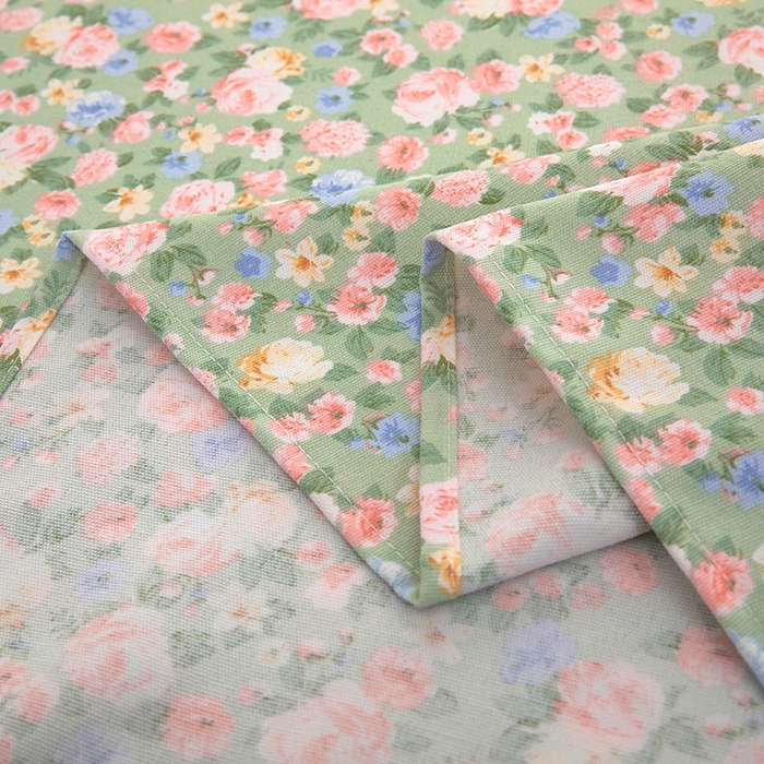 91家纺网 家纺一手货源 找家纺 帛洵家纺 2026新款A类原棉细纱印花老粗布凉席床单 青野繁花