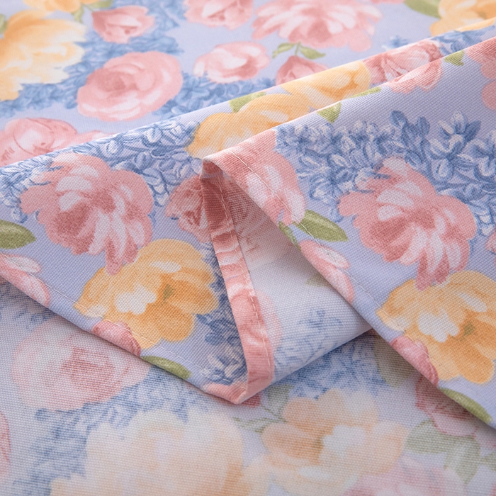 91家纺网 家纺一手货源 找家纺 帛洵家纺 2026新款A类原棉细纱印花老粗布凉席床单 晴空花事