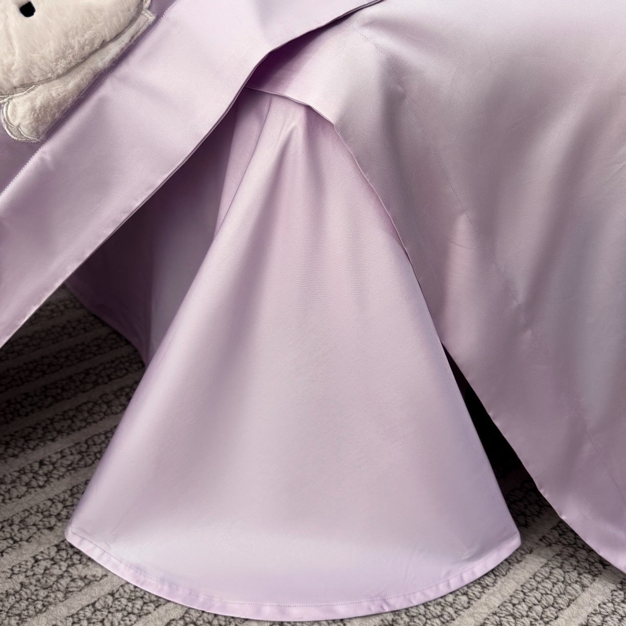 91家纺网 家纺一手货源 找家纺 星蕴家纺 2026新款卡通长绒棉纯棉绣花四件套-甜心小兔 甜心小兔-梦幻紫