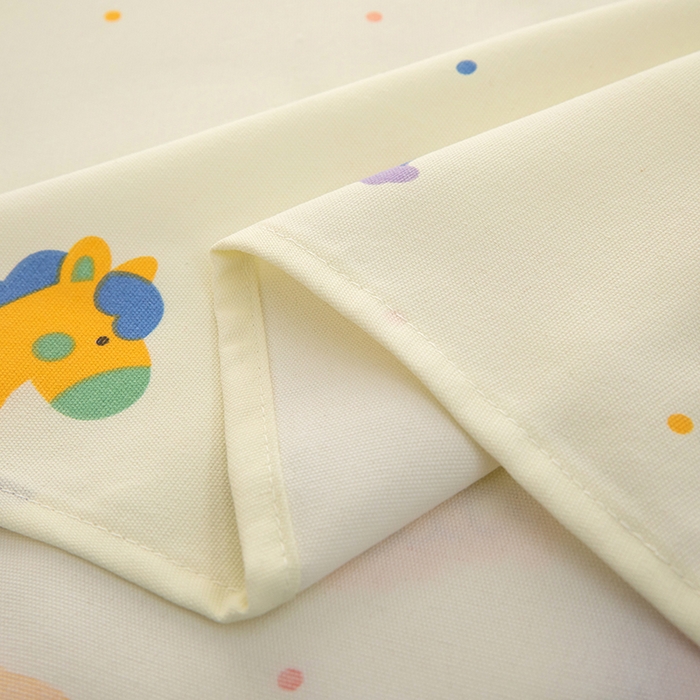 91家纺网 家纺一手货源 找家纺 帛洵家纺 2026新款A类原棉细纱印花老粗布凉席床单 童心木马