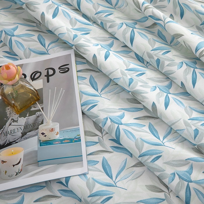 91家纺网 家纺一手货源 找家纺 帛洵家纺 2026新款A类原棉细纱印花老粗布凉席床单 幸运草