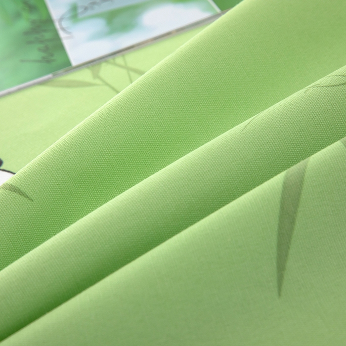 91家纺网 家纺一手货源 找家纺 帛洵家纺 2026新款A类原棉细纱印花老粗布凉席床单 熊猫报竹