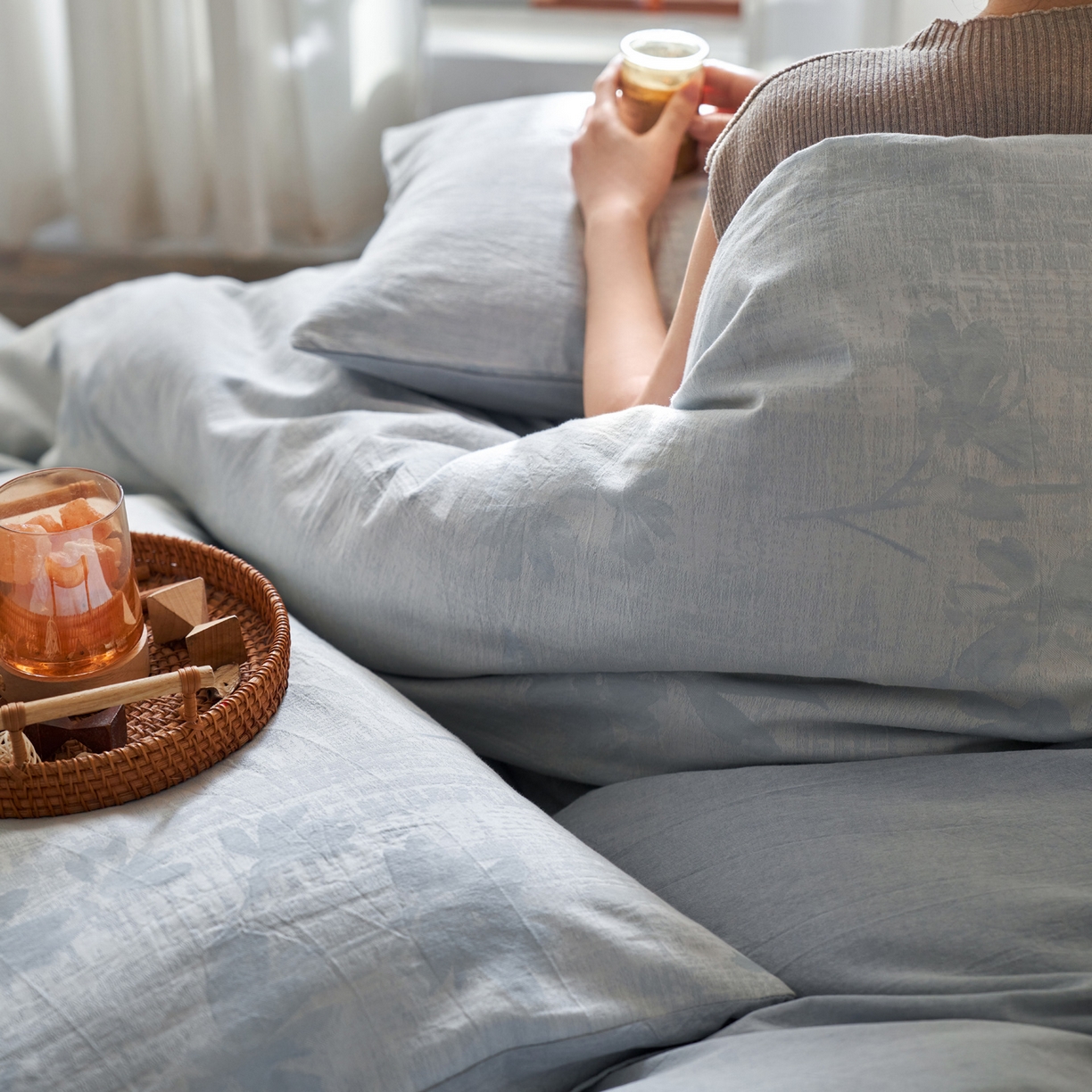 91家纺网 家纺一手货源 找家纺 （总）如一 2026春夏新款色织提花全棉纯棉水洗棉四件套