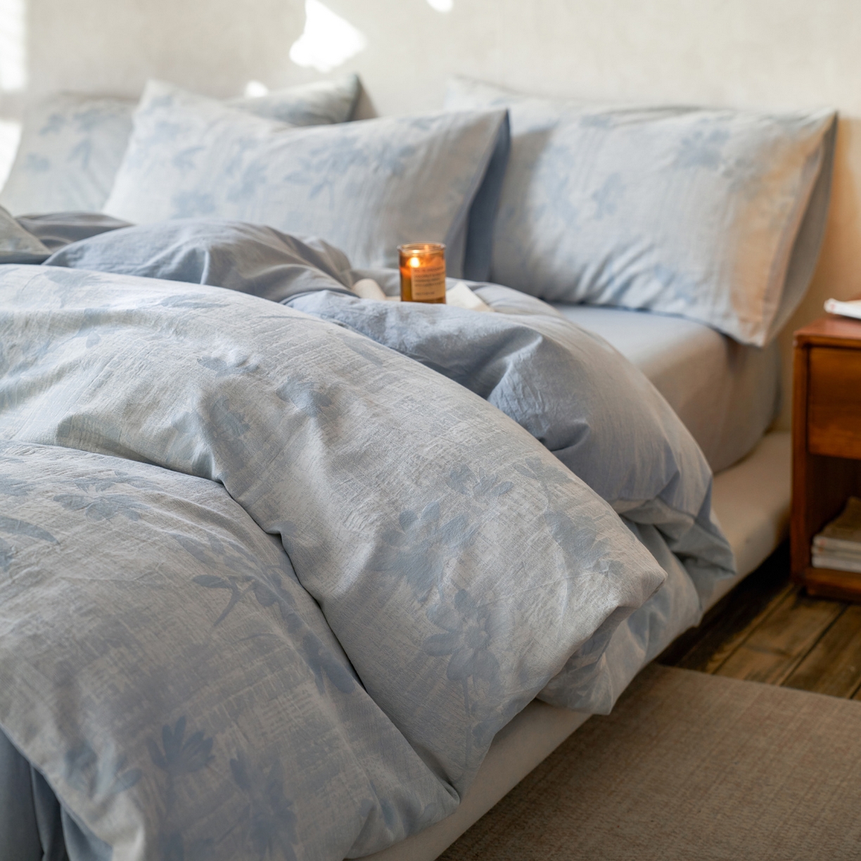 91家纺网 家纺一手货源 找家纺 （总）如一 2026春夏新款色织提花全棉纯棉水洗棉四件套