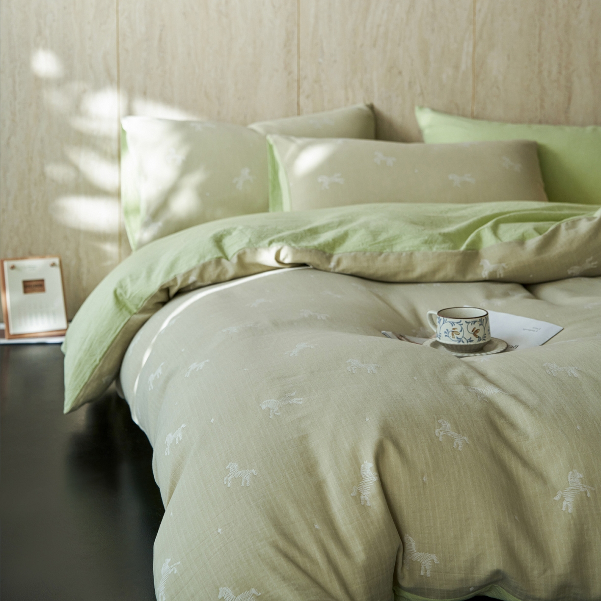 91家纺网 家纺一手货源 找家纺 （总）如一 2026春夏新款色织提花全棉纯棉水洗棉四件套