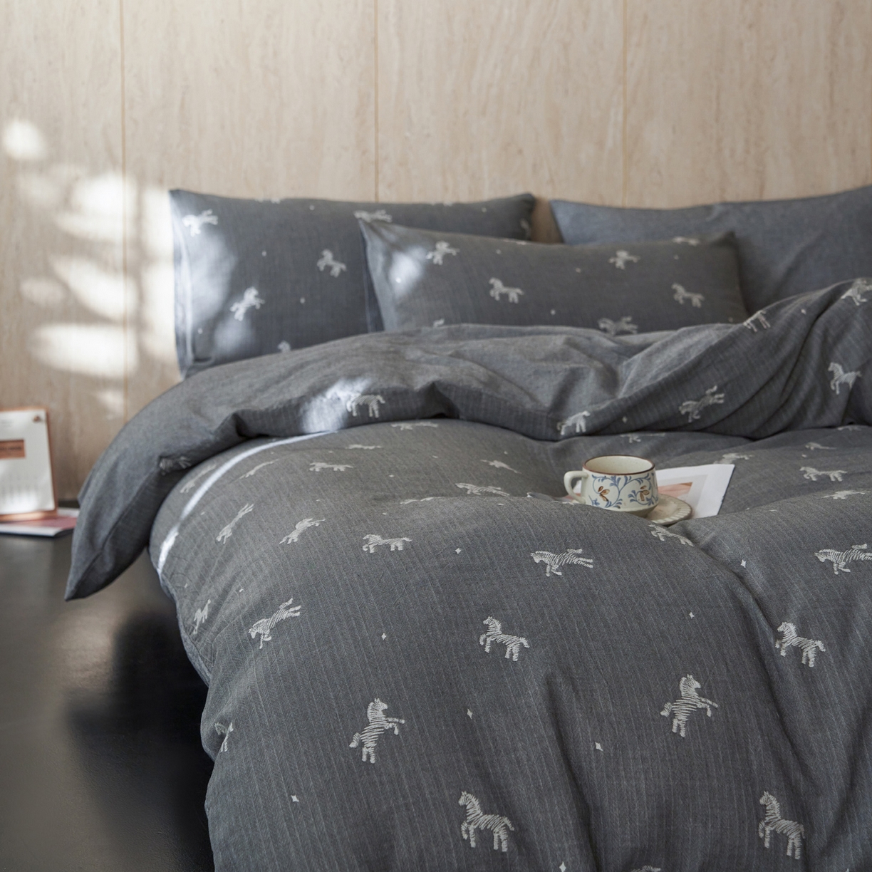 91家纺网 家纺一手货源 找家纺 （总）如一 2026春夏新款色织提花全棉纯棉水洗棉四件套