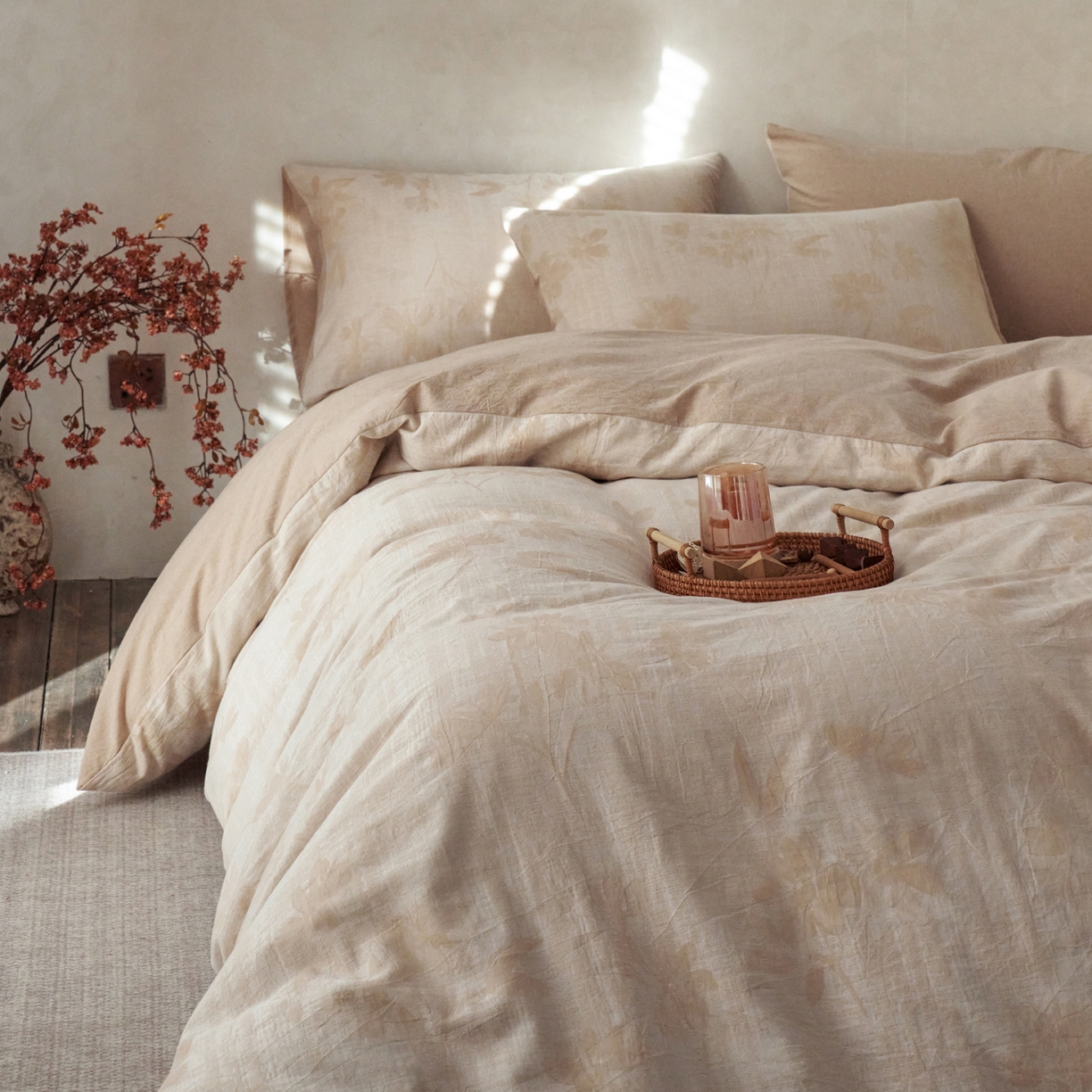 91家纺网 家纺一手货源 找家纺 （总）如一 2026春夏新款色织提花全棉纯棉水洗棉四件套