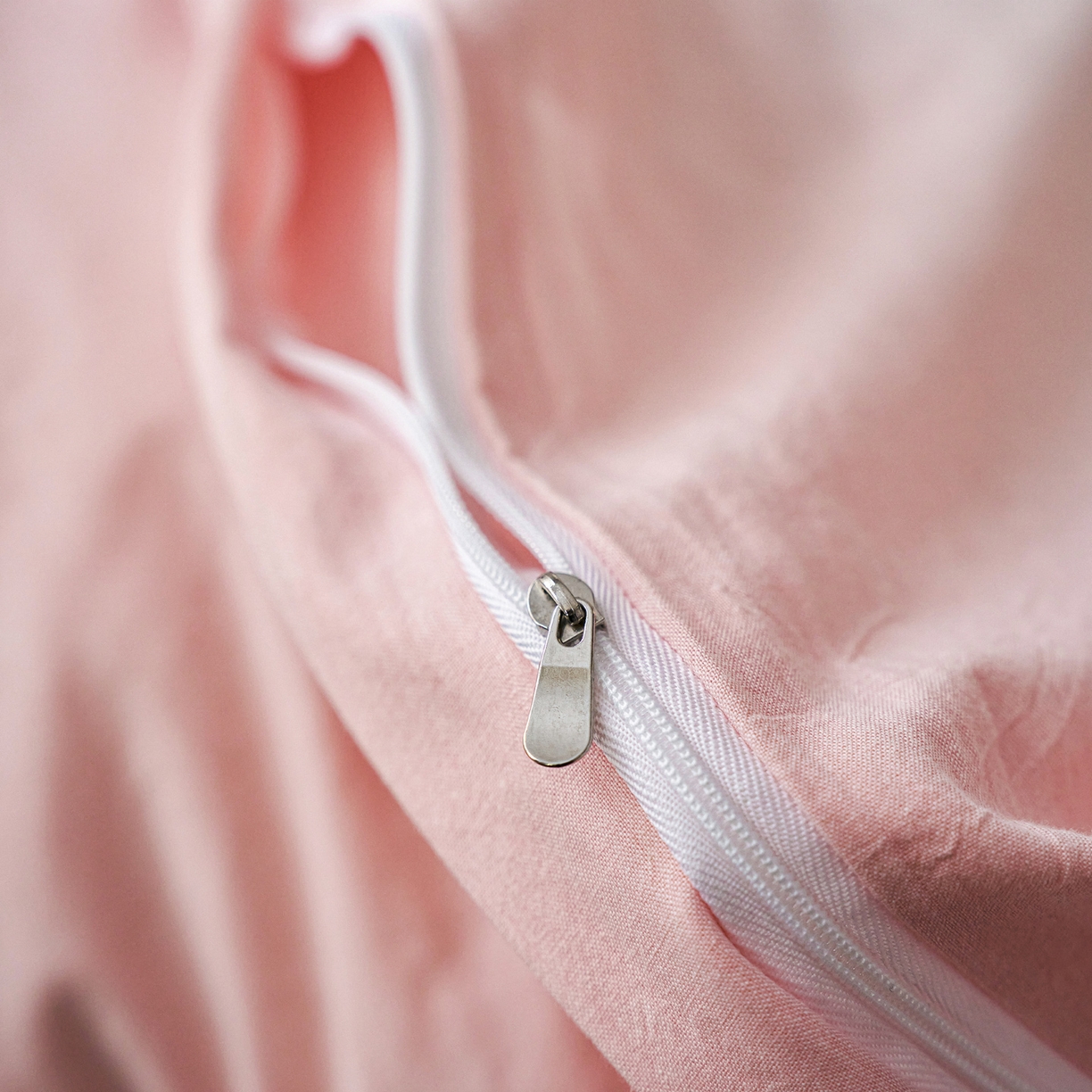 91家纺网 家纺一手货源 找家纺 如一 2026春夏新款色织提花全棉纯棉水洗棉四件套 叶笙-粉