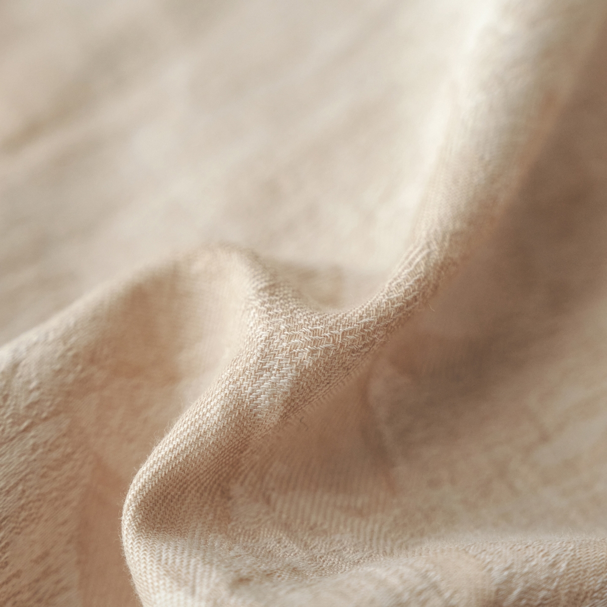 91家纺网 家纺一手货源 找家纺 如一 2026春夏新款色织提花全棉纯棉水洗棉四件套 兰序-咖