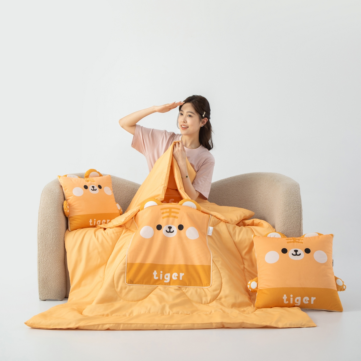 91家纺网 家纺一手货源 找家纺 （总）雷娜家居 2026新款四季款萌宠系列抱枕被