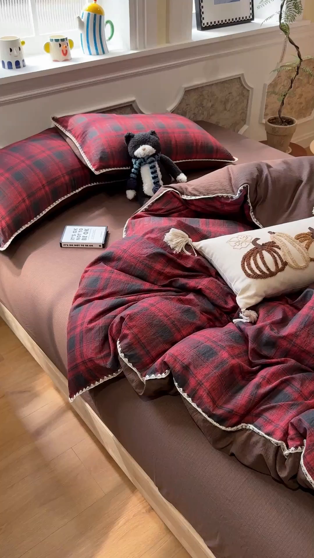 91家纺网 家纺一手货源 找家纺 （总）水墨江南 2026新款条格系列贝壳边三角针四件套