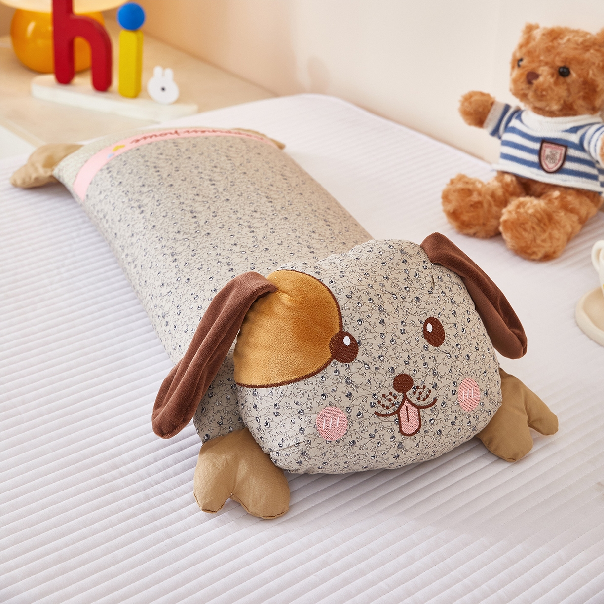 91家纺网 家纺一手货源 找家纺 （总）梦叶草 2026新款全棉萌趣趴睡狗荞麦枕枕头枕芯