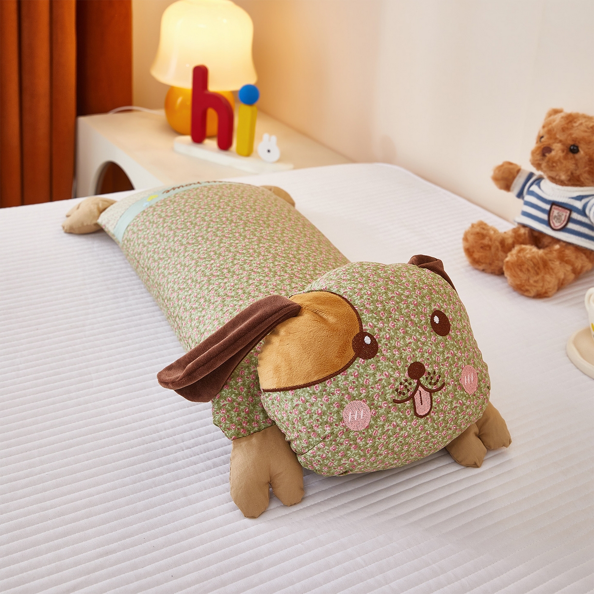 91家纺网 家纺一手货源 找家纺 （总）梦叶草 2026新款全棉萌趣趴睡狗荞麦枕枕头枕芯