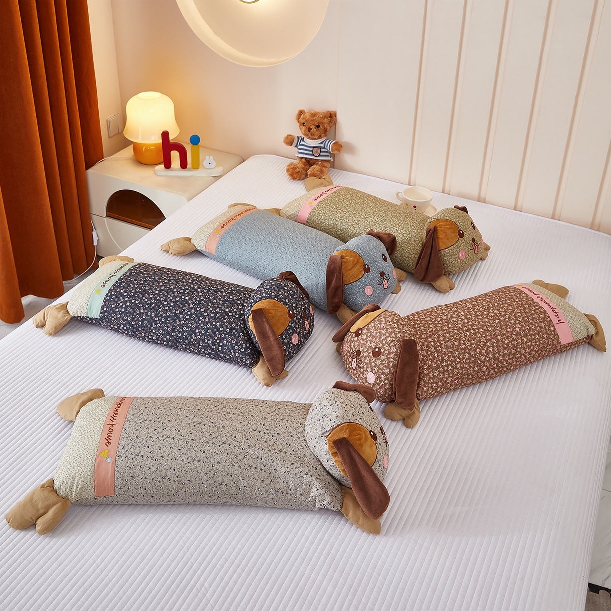 91家纺网 家纺一手货源 找家纺 （总）梦叶草 2026新款全棉萌趣趴睡狗荞麦枕枕头枕芯