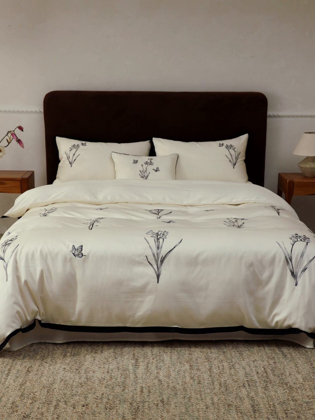 91家纺网 家纺一手货源 找家纺 （总）初拾 2026新款60支兰精天丝“东方美学”刺绣四件套-拾花集