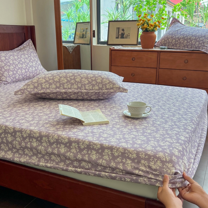 91家纺网 家纺一手货源 找家纺 （总）洁柔家纺工厂店 2026新款加厚亚麻皱皱纱床笠单床笠枕套床笠单品