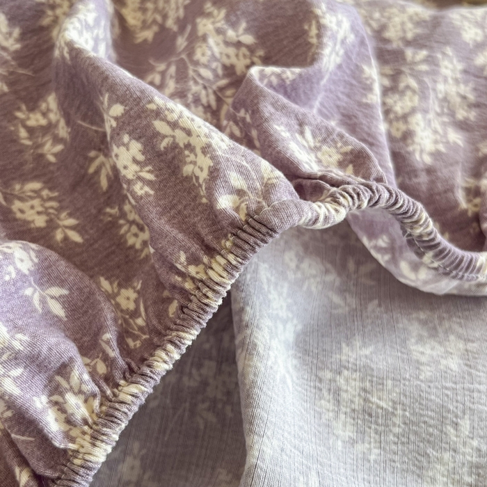 91家纺网 家纺一手货源 找家纺 （总）洁柔家纺工厂店 2026新款加厚亚麻皱皱纱床笠单床笠枕套床笠单品