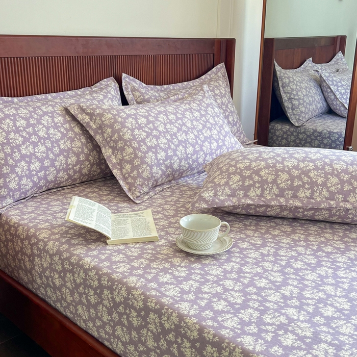 91家纺网 家纺一手货源 找家纺 （总）洁柔家纺工厂店 2026新款加厚亚麻皱皱纱床笠单床笠枕套床笠单品