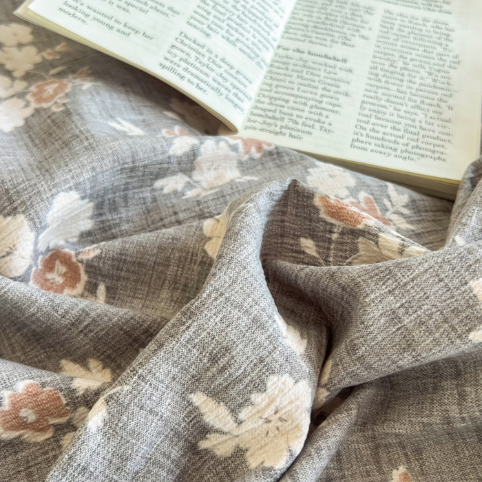91家纺网 家纺一手货源 找家纺 洁柔家纺工厂店 2026新款加厚亚麻皱皱纱床笠单床笠枕套床笠单品 花漫