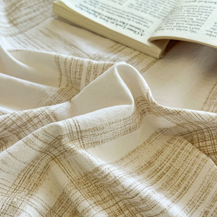 91家纺网 家纺一手货源 找家纺 洁柔家纺工厂店 2026新款加厚亚麻皱皱纱床笠单床笠枕套床笠单品 秘境