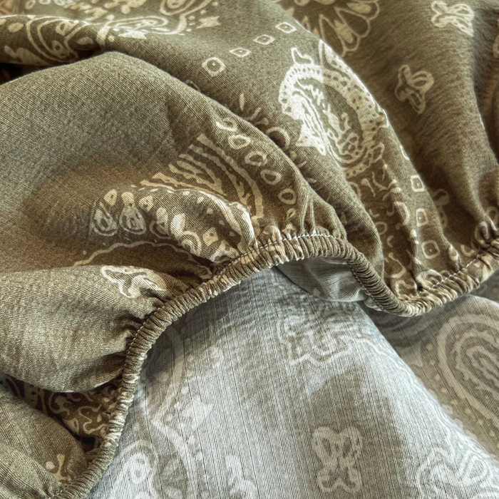 91家纺网 家纺一手货源 找家纺 洁柔家纺工厂店 2026新款加厚亚麻皱皱纱床笠单床笠枕套床笠单品 简约