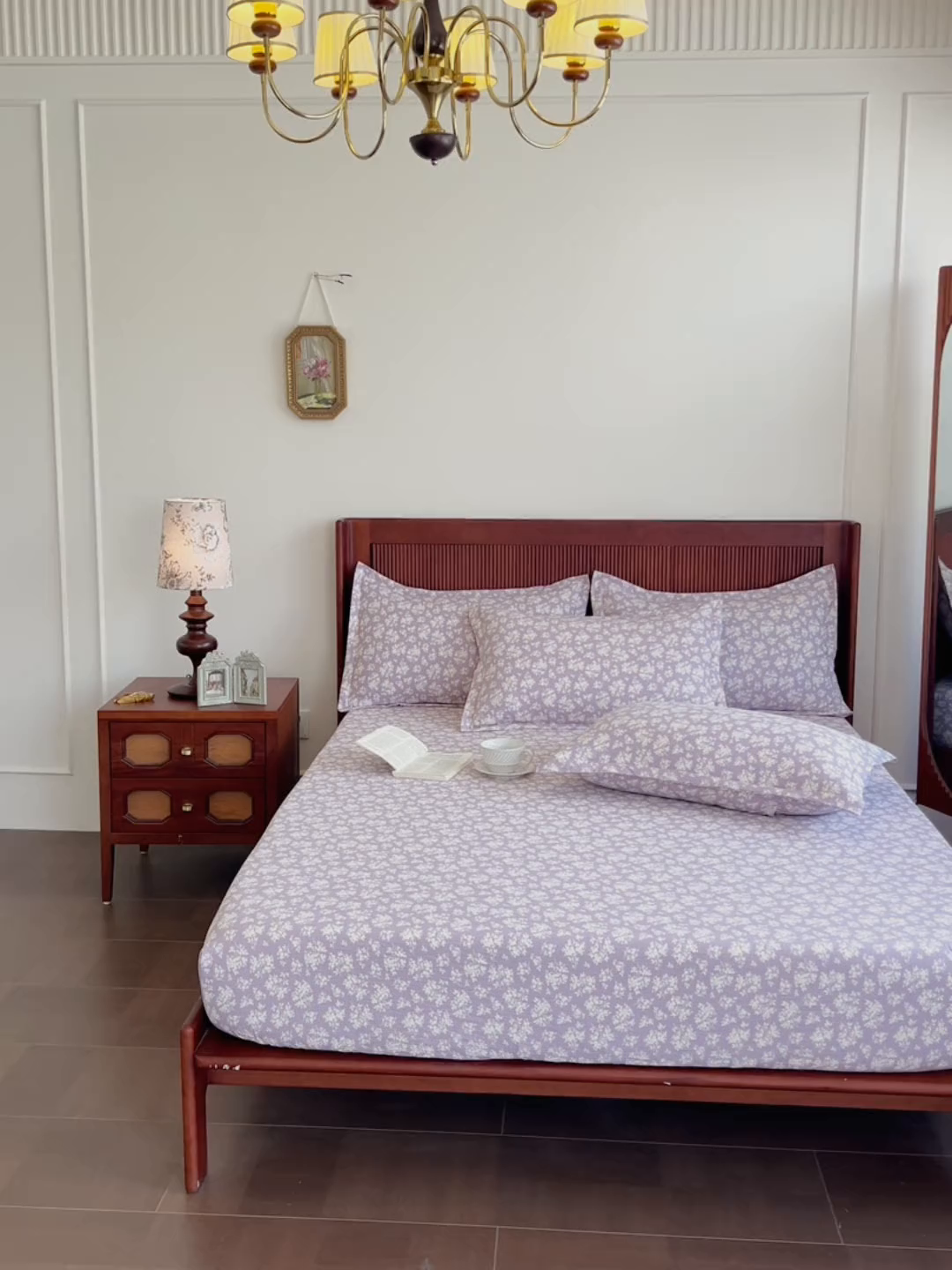 91家纺网 家纺一手货源 找家纺 洁柔家纺工厂店 2026新款加厚亚麻皱皱纱床笠单床笠枕套床笠单品 春光灿烂