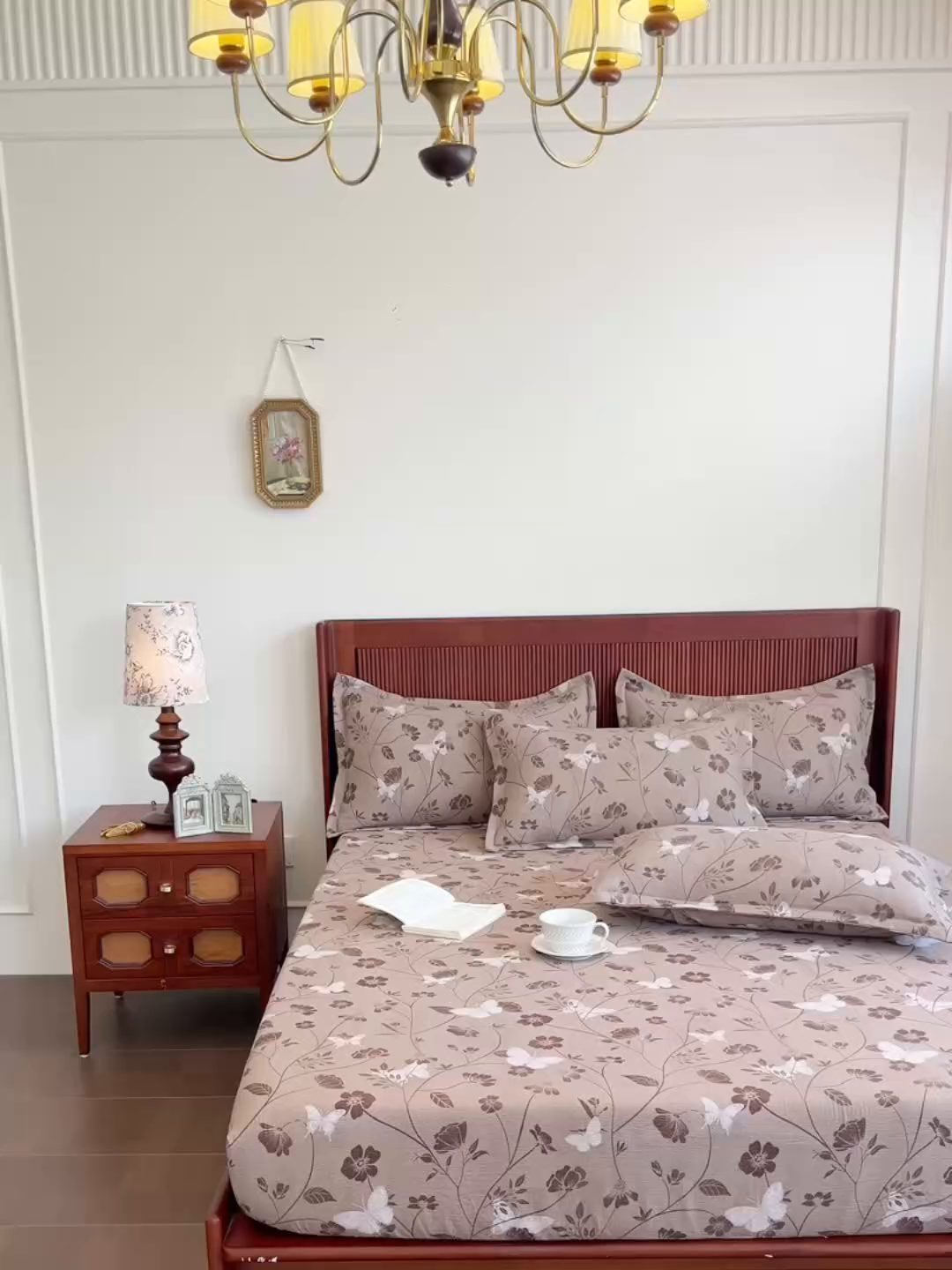 91家纺网 家纺一手货源 找家纺 洁柔家纺工厂店 2026新款加厚亚麻皱皱纱床笠单床笠枕套床笠单品 拾光咖