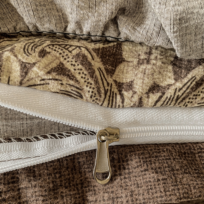 91家纺网 家纺一手货源 找家纺 赛琳 2026新款复古风亚麻原麻花边四件套（有买家秀）秋海棠