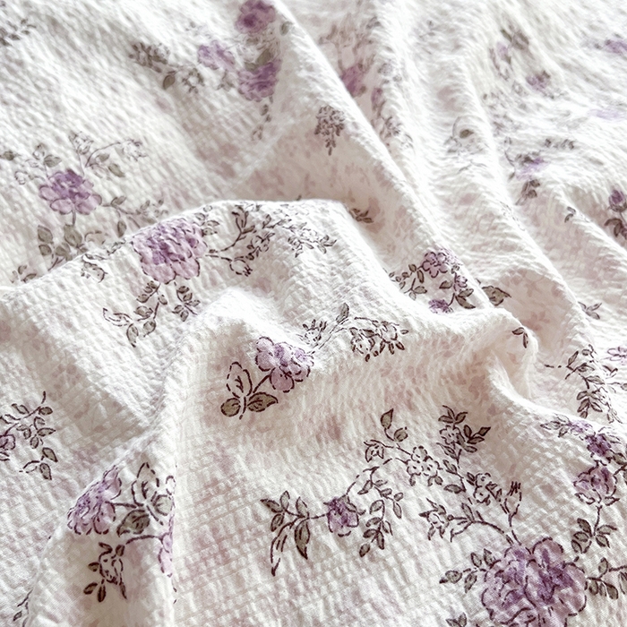 91家纺网 家纺一手货源 找家纺 妮恒美 2026新款法式床盖款四件套 浪漫花期