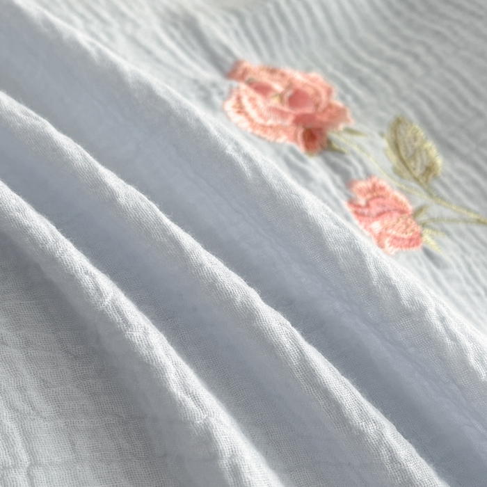 91家纺网 家纺一手货源 找家纺 （总）帝王家纺 2026爆款法式小清新双层皱皱纱四件套四季款-花漾