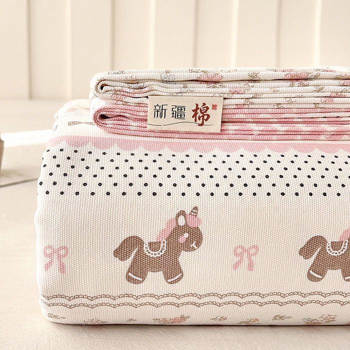 91家纺网 家纺一手货源 找家纺 （总）首爱家纺 2026春夏新款100%全棉纯棉老粗布床单凉席席子