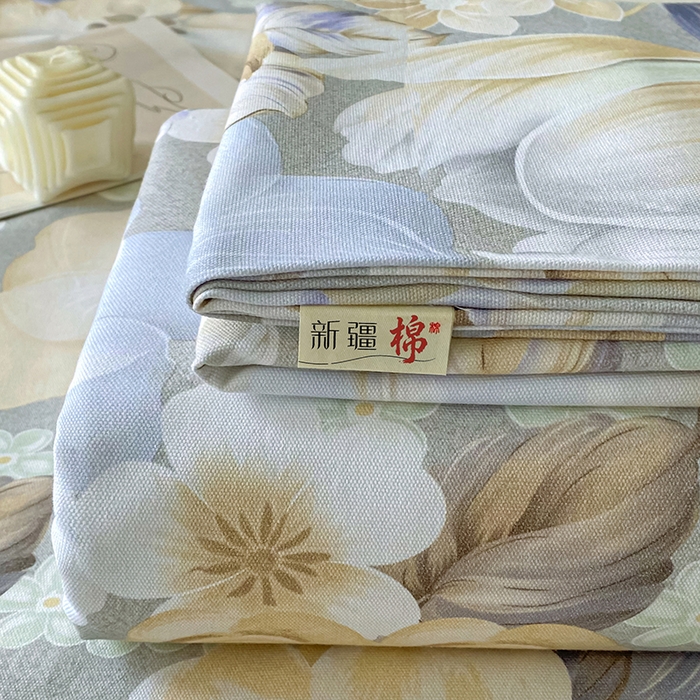 91家纺网 家纺一手货源 找家纺 首爱家纺 2026春夏新款100%全棉纯棉老粗布床单凉席席子 浅棠