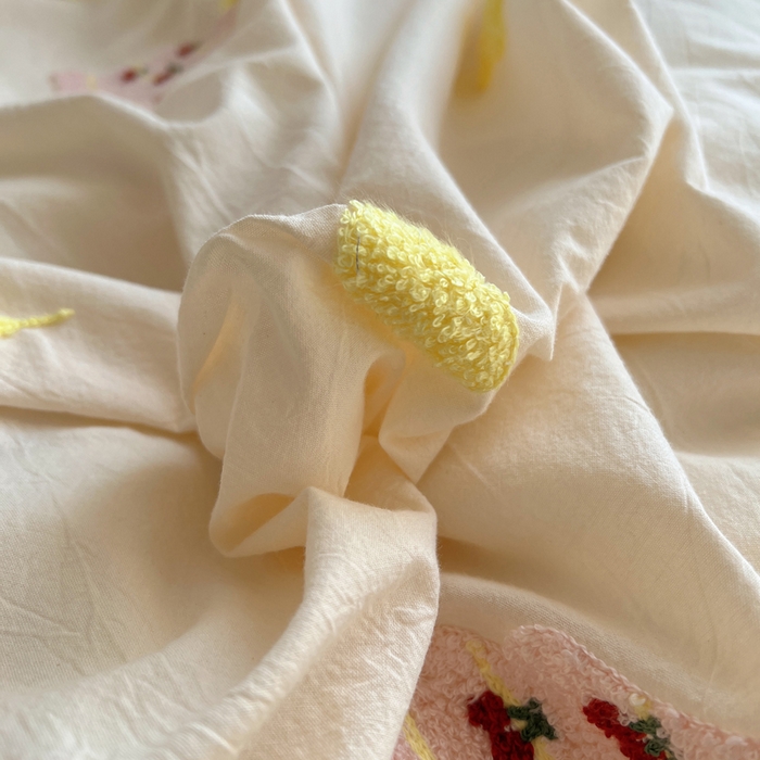 91家纺网 家纺一手货源 找家纺 慕尚家纺 2026春夏新款色织水洗棉毛巾绣四件套 圣诞树 粉