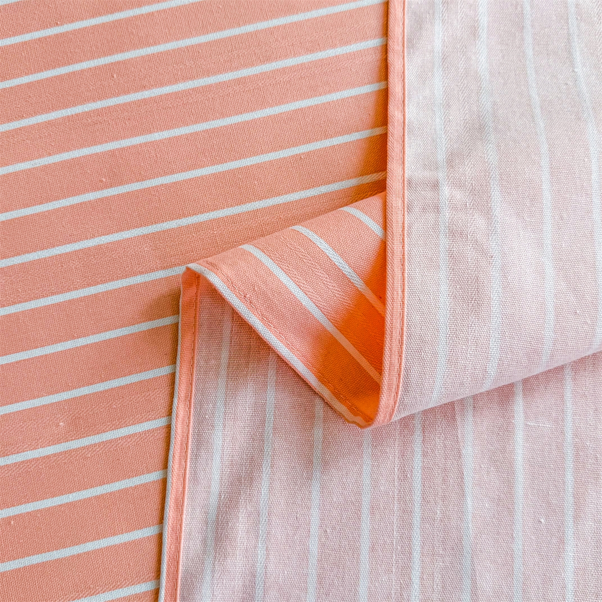 91家纺网 家纺一手货源 找家纺 晨晨家纺 2026新款原棉老粗布床单席子凉席三件套 淡雅粉