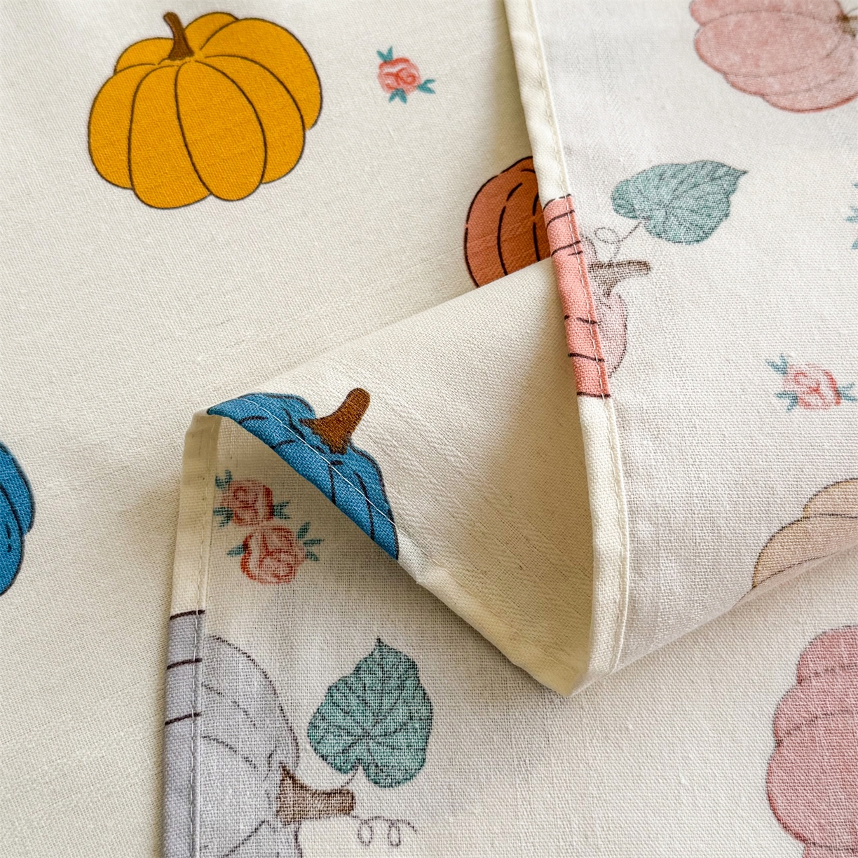 91家纺网 家纺一手货源 找家纺 晨晨家纺 2026新款原棉老粗布床单席子凉席三件套 七彩果