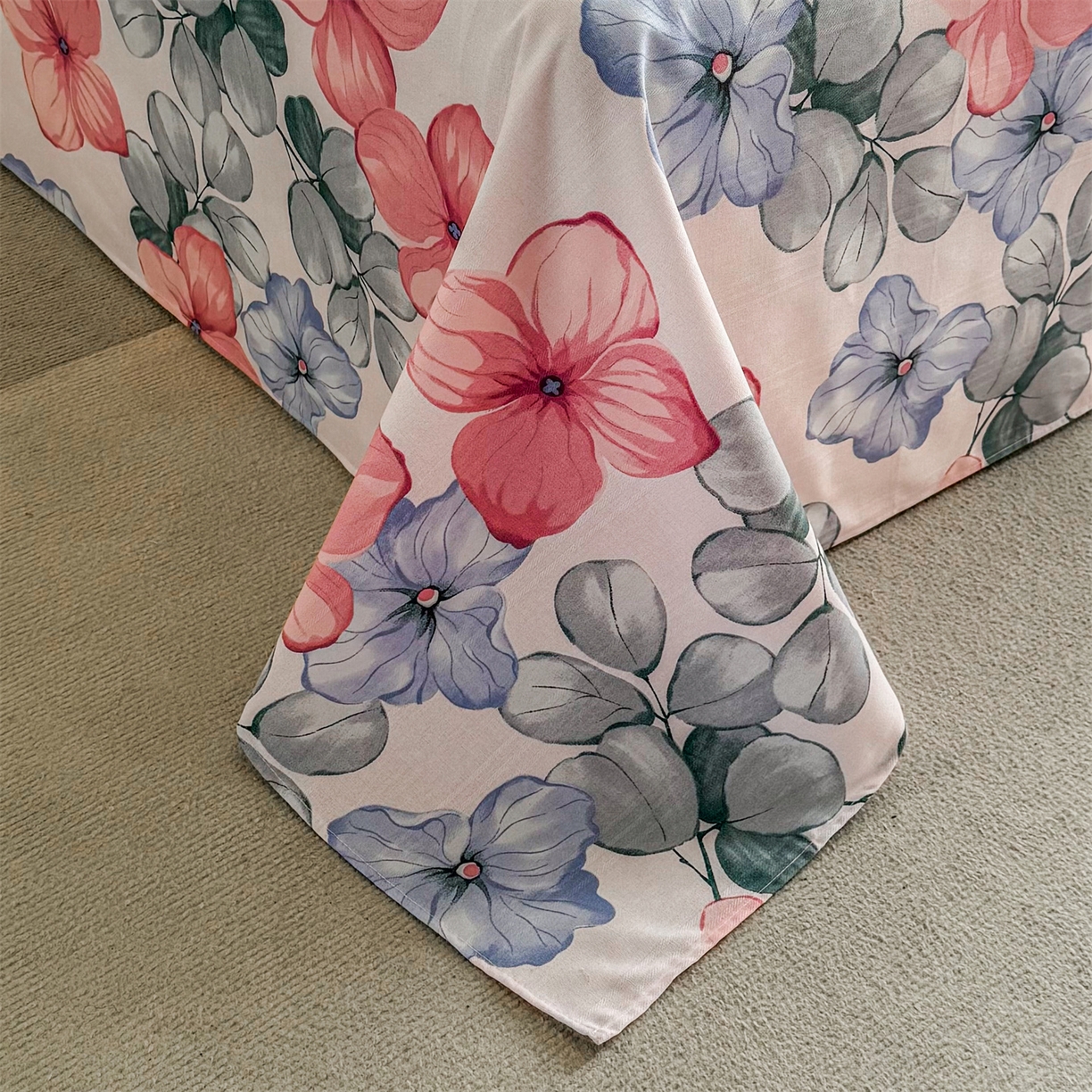 91家纺网 家纺一手货源 找家纺 晨晨家纺 2026新款原棉老粗布床单席子凉席三件套 梦幻之城