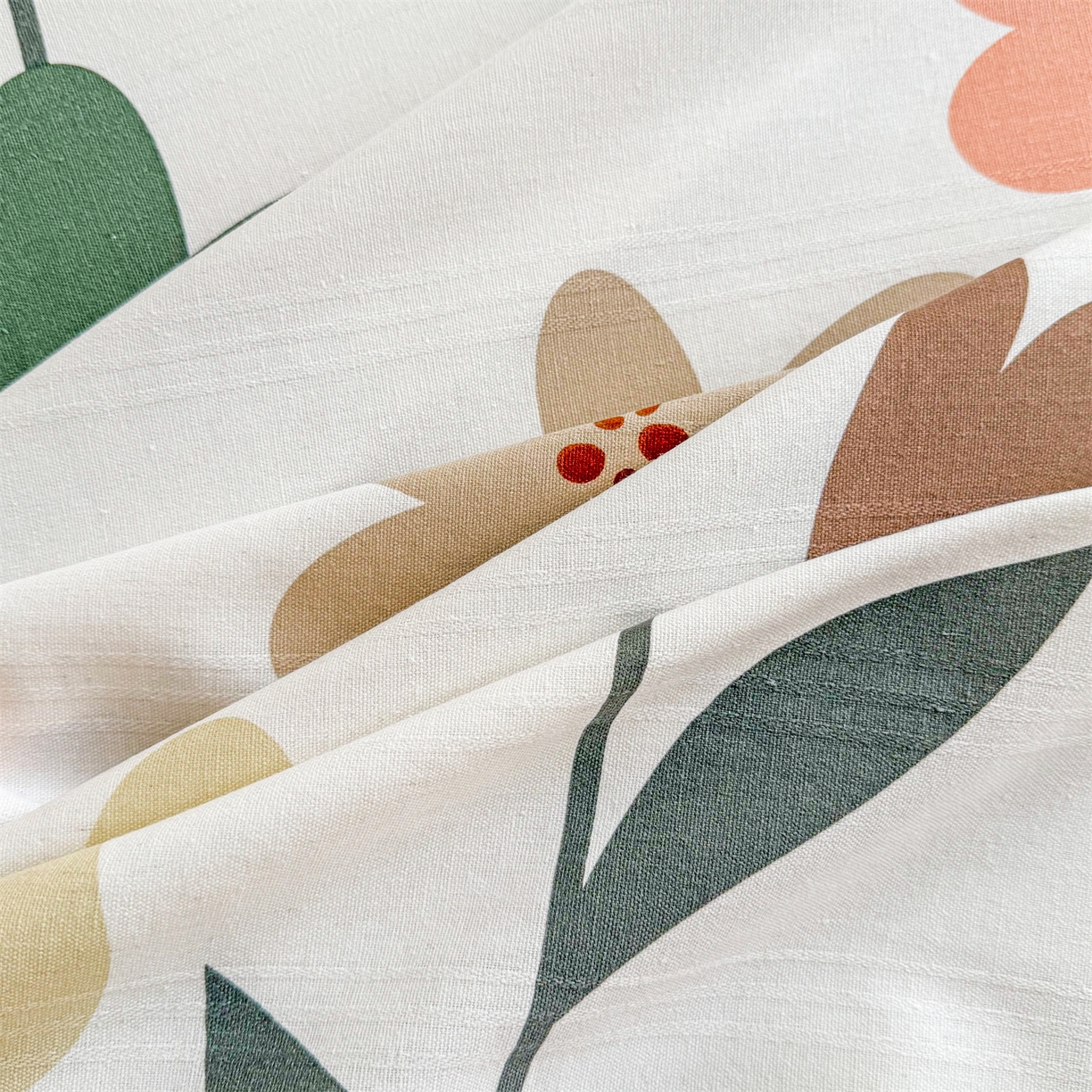 91家纺网 家纺一手货源 找家纺 晨晨家纺 2026新款原棉老粗布床单席子凉席三件套 水墨