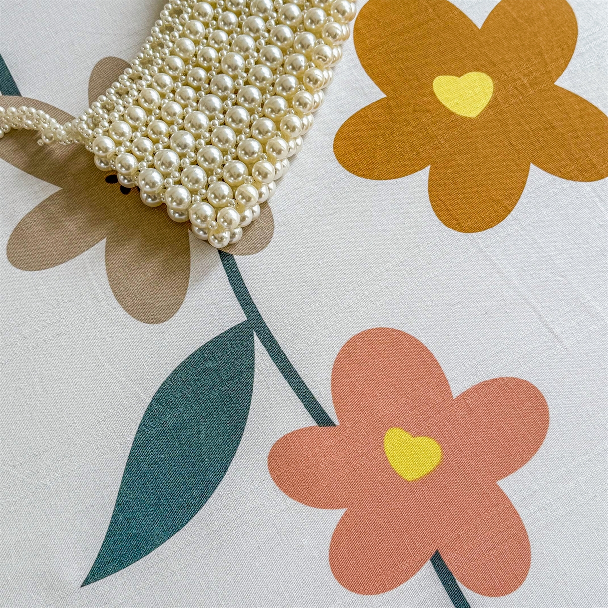 91家纺网 家纺一手货源 找家纺 晨晨家纺 2026新款原棉老粗布床单席子凉席三件套 水墨