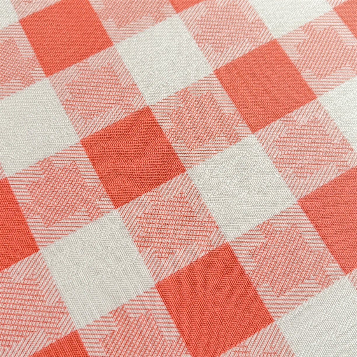 91家纺网 家纺一手货源 找家纺 晨晨家纺 2026新款原棉老粗布床单席子凉席三件套 千鸟粉