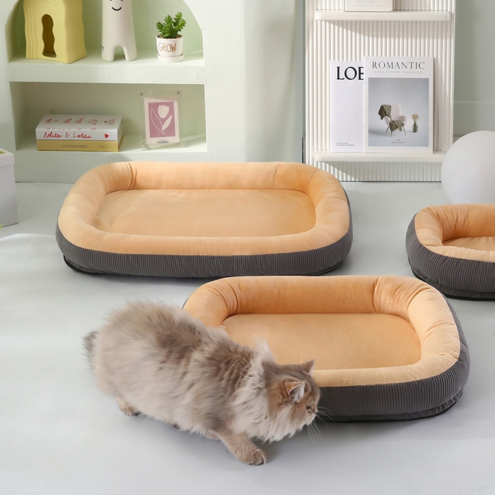 91家纺网 家纺一手货源 找家纺 （总）永光家居 2026新款灯芯绒宠物窝底座可拆卸猫窝狗窝四季通用猫咪用品狗狗用品