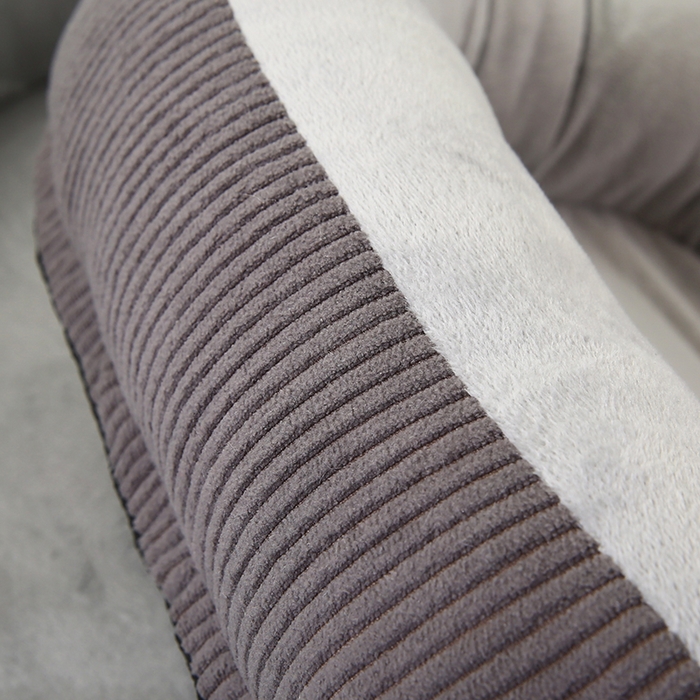 91家纺网 家纺一手货源 找家纺 永光家居 2026新款灯芯绒宠物窝底座可拆卸猫窝狗窝四季通用猫咪用品狗狗用品 灰色 50x60cm