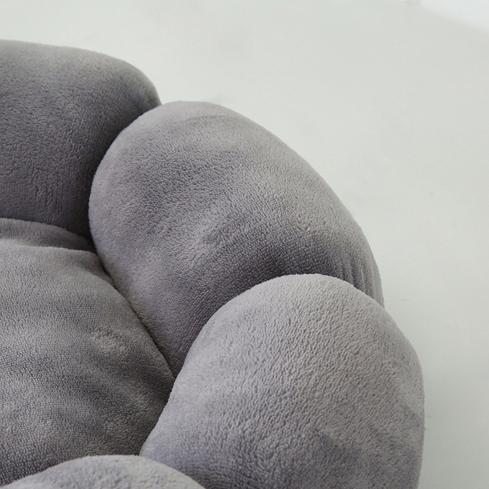 91家纺网 家纺一手货源 找家纺 永光家居 2026新款花瓣宠物窝猫窝狗窝四季通用猫咪用品狗狗用品 灰色 40x40cm