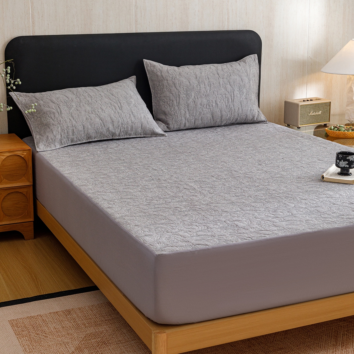 91家纺网 家纺一手货源 找家纺 悦然毛巾被 2026新款全棉三层纱加厚夏被四件套毛巾床笠盖毯毛毯枕套夏凉被空调被 雾花织梦