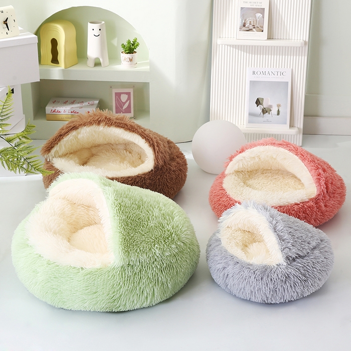 91家纺网 家纺一手货源 找家纺 永光家居 2026新款贝壳宠物窝猫窝狗窝四季通用猫咪用品狗狗用品 组合图仅供展示-不可下单 50x50cm