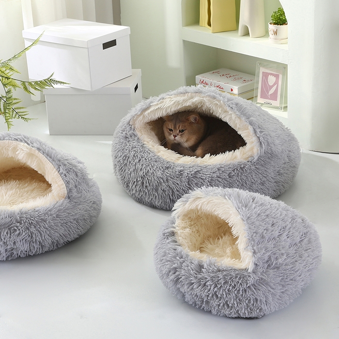 91家纺网 家纺一手货源 找家纺 （总）永光家居 2026新款贝壳宠物窝猫窝狗窝四季通用猫咪用品狗狗用品