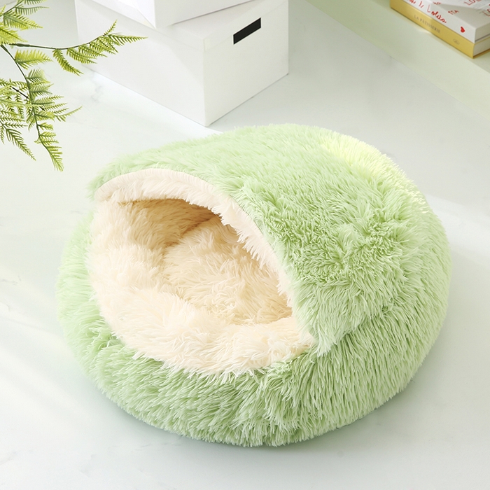 永光家居 2026新款贝壳宠物窝猫窝狗窝四季通用猫咪用品狗狗用品 绿色 40x40cm