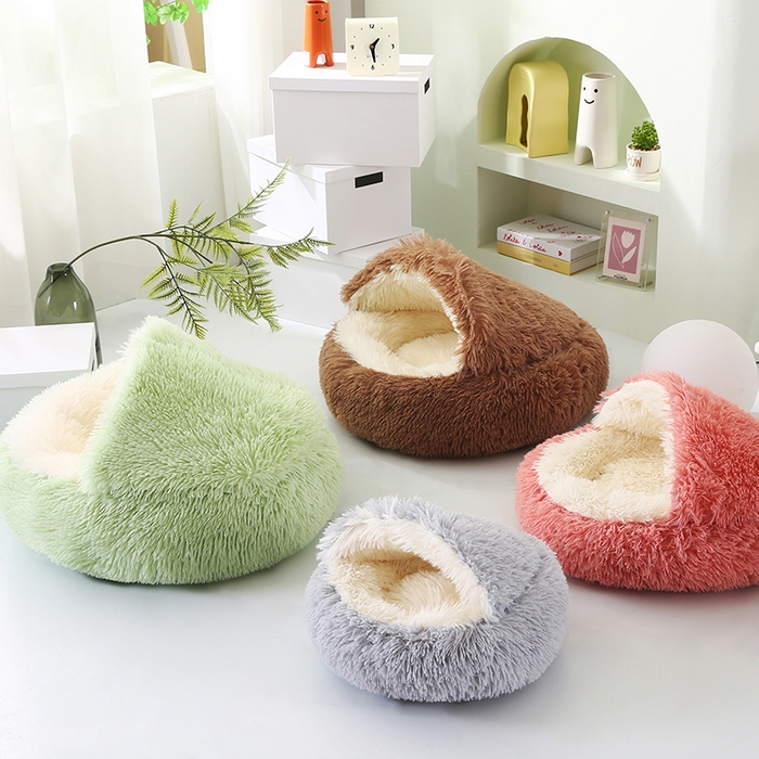 91家纺网 家纺一手货源 找家纺 （总）永光家居 2026新款贝壳宠物窝猫窝狗窝四季通用猫咪用品狗狗用品