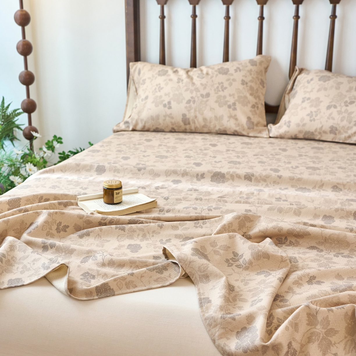 91家纺网 家纺一手货源 找家纺 春皖家纺 2026春夏新款棉麻老粗布系列床单空调软席凉席席子 琉璃