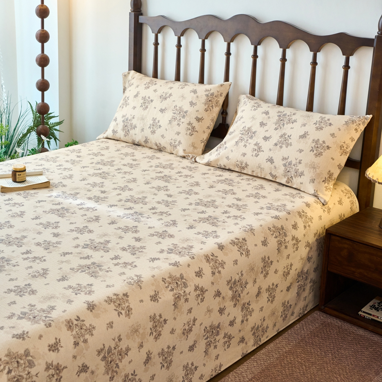 91家纺网 家纺一手货源 找家纺 春皖家纺 2026春夏新款棉麻老粗布系列床单空调软席凉席席子 柔结