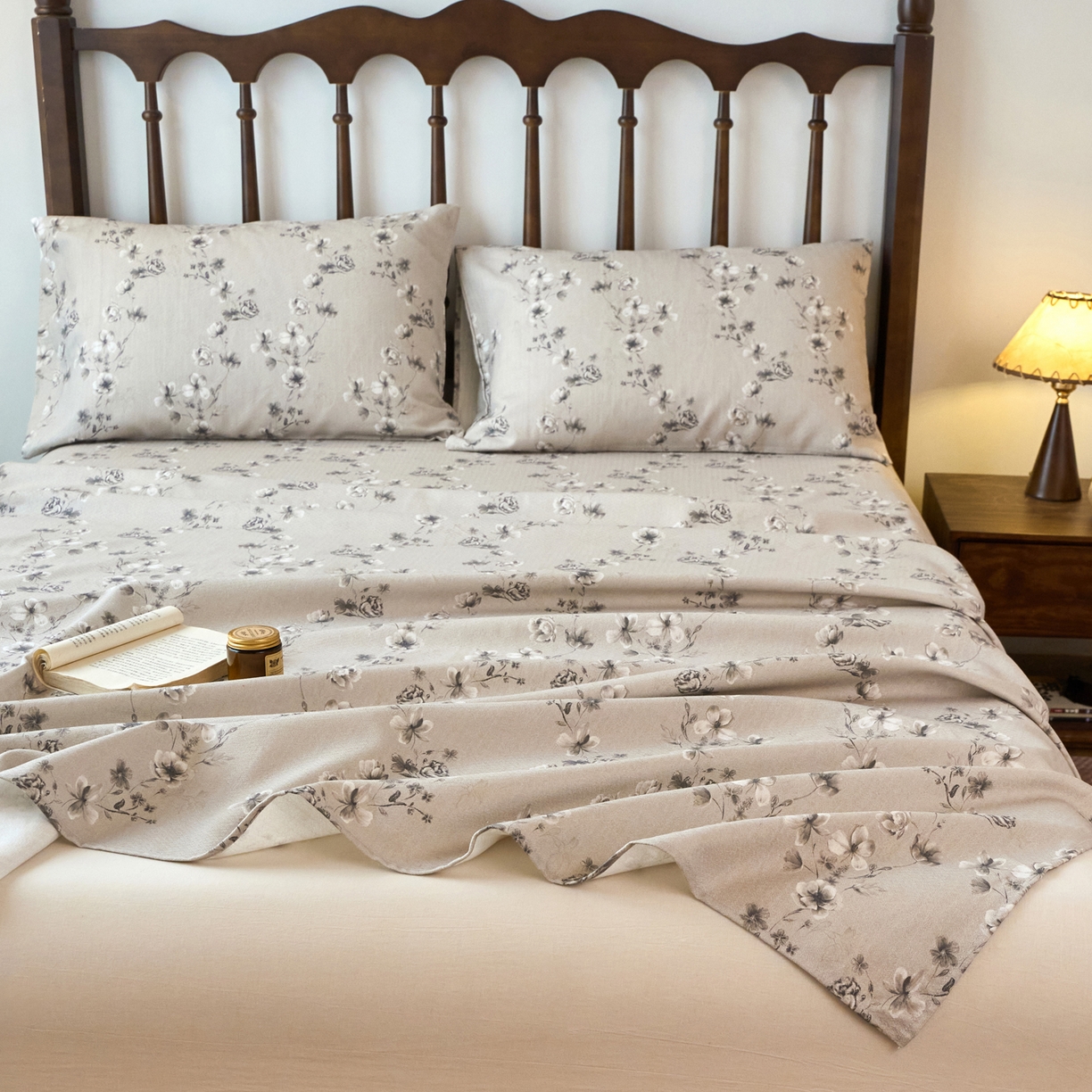 91家纺网 家纺一手货源 找家纺 春皖家纺 2026春夏新款棉麻老粗布系列床单空调软席凉席席子 雾花